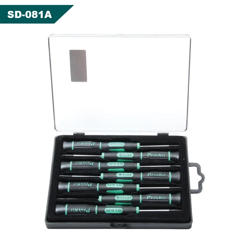 Pro'sKit SD-081A 7 шт. шлицевая Phillips электронная Прецизионная отвертка