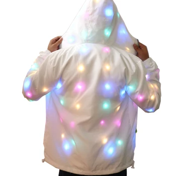 

Colorful LED Luminous Costume Clothes Waterproof Dancing LED Growing Up Lighting Coat Halloween Party Luminous Toys