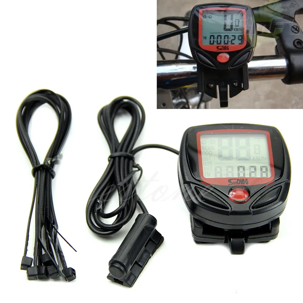 

B39 New Waterproof Digital LCD Computer Cycle Bicycle Bike Speedometer Odometer