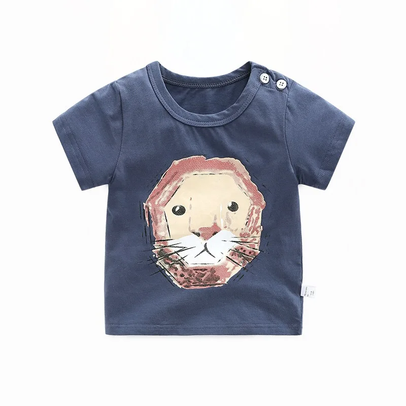 

2018 Cotton Kids T-Shirt Children Summer Short Sleeve T-Shirts For Boys Girls Clothes Cartoon Baby Boy Tee Toddler Tops