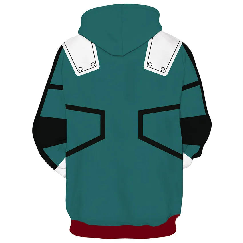 NoEnName_Null My Hero Academia Deku Izuku Midoriya Cosplay Costume Hoodies Coat Anime Boku No Sweatshirts -Zentai shop online