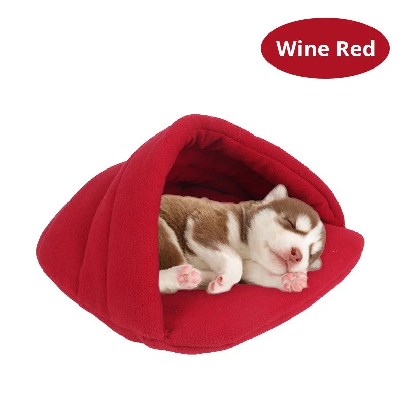 

Grey Wine red Colors Soft Polar Fleece Pet Mat Winter Warm Nest Pet Cat Small Dog Puppy Kennel Bed Sofa Sleeping Bag House Anima