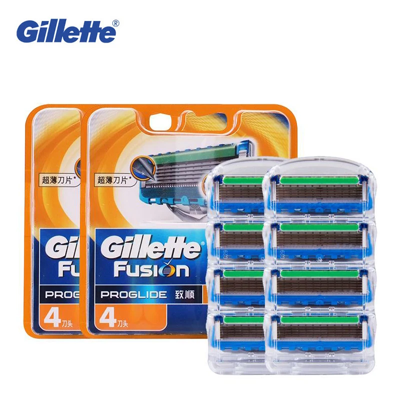 Gillette Fusion Proglide Power Razor Blades for Men shaving Razor Heads Face Care 8 pcs