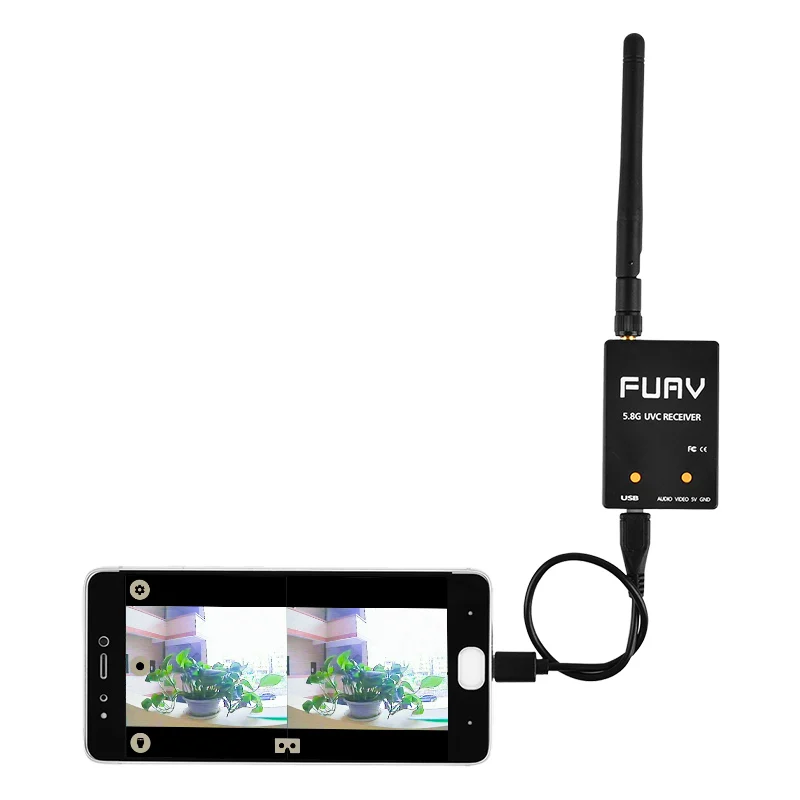 FPV USV OTG 5 8G 150CH полный канальный приемник с аудио для смартфонов Android|Детали и