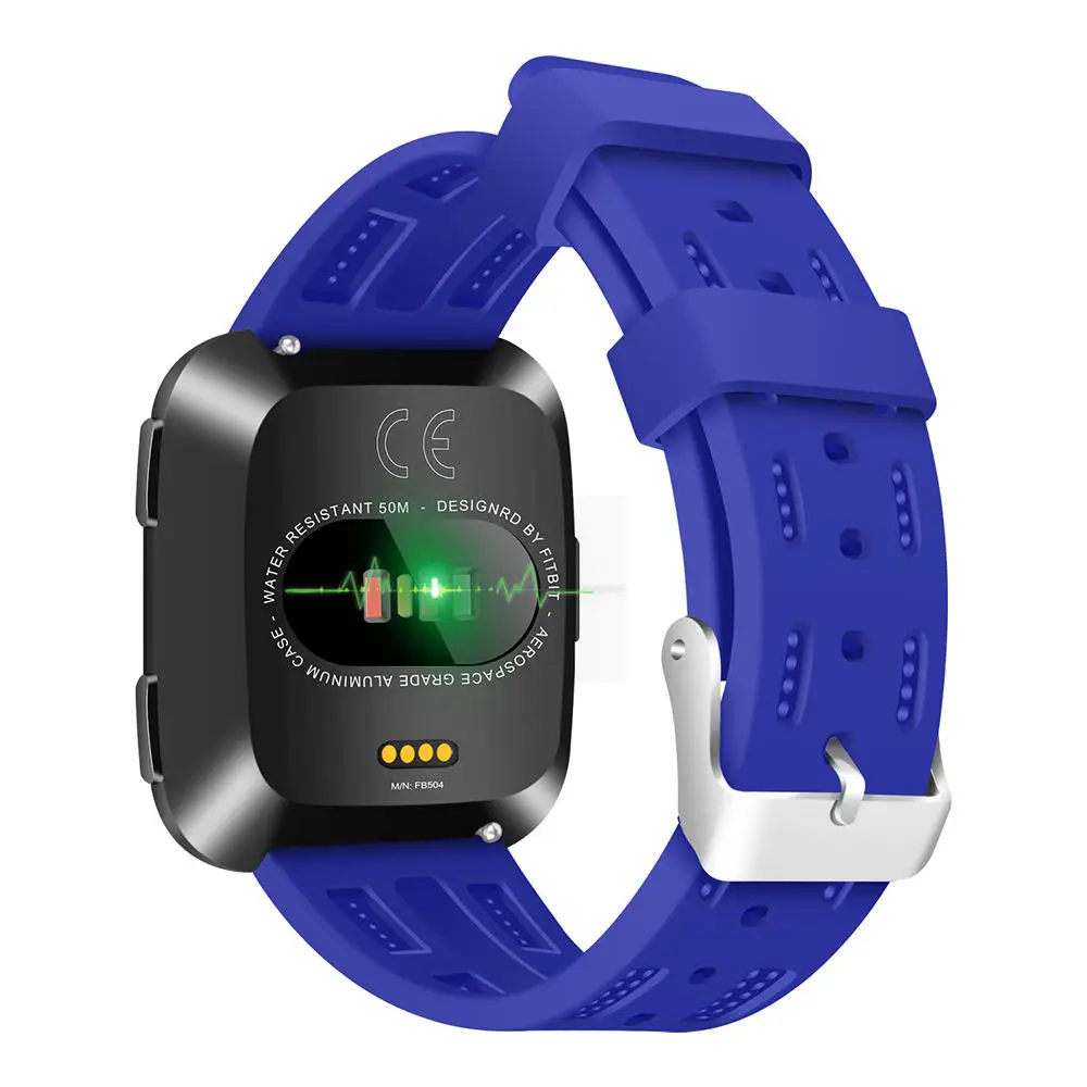 Спортивный мягкий силиконовый ремешок для часов Fitbit Versa сменный смарт Браслет