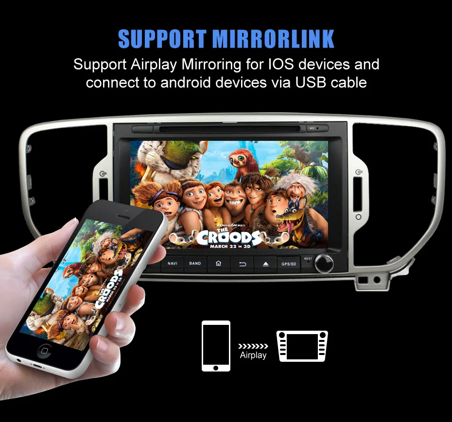 Sale KANOR Android 9.0 Octa Core 4+32g Car DVD Player for KIA Sportage 2016 car radio audio video player 2 din gps navigation 8
