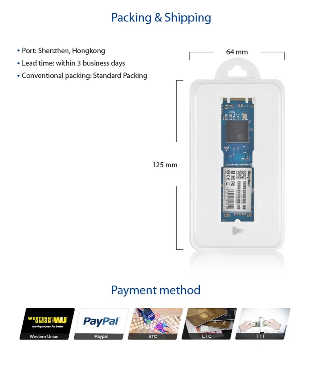 KingDian M.2 NGFF 560/411 MB/S N480 240GB SSD