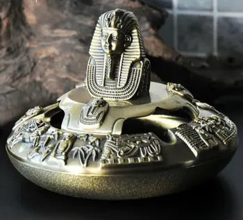 

Large ashtray creative personality trend multi-function retro fashion boys gift, ancient Egyptian style pharaoh