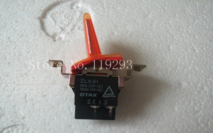 

[BELLA]Japan OTAX ZLK81 6A250VAC toggle switch 4 feet 2 files with pouches Toggle Switch--10PCS/LOT