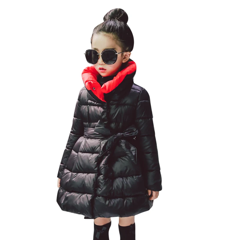 Куртки для девочек; одежда г.; одежда для детей; зимнее пальто для девочек; модная Плотная хлопковая куртка-парка; детская одежда; Возраст От 3 до 14 лет
