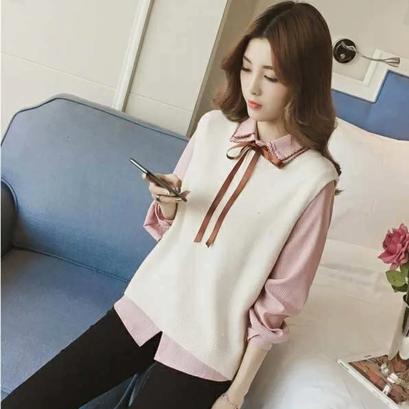 

Women Blouses Office Vintage Long Sleeve Shirt Women Chiffon Blouse With Bow Vest Tops Blusas