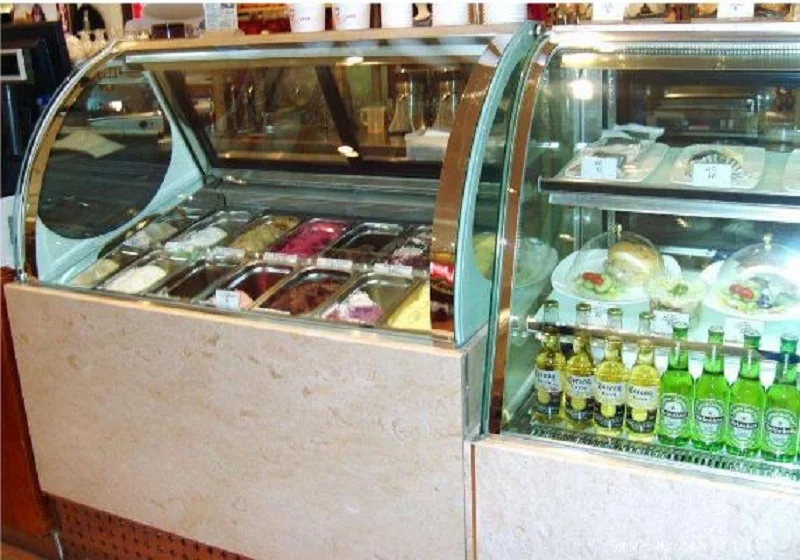 Итальянское мороженное дисплей морозильник мини-мороженое дисплей Холодильная витрина шкаф жесткая витрина для мороженого