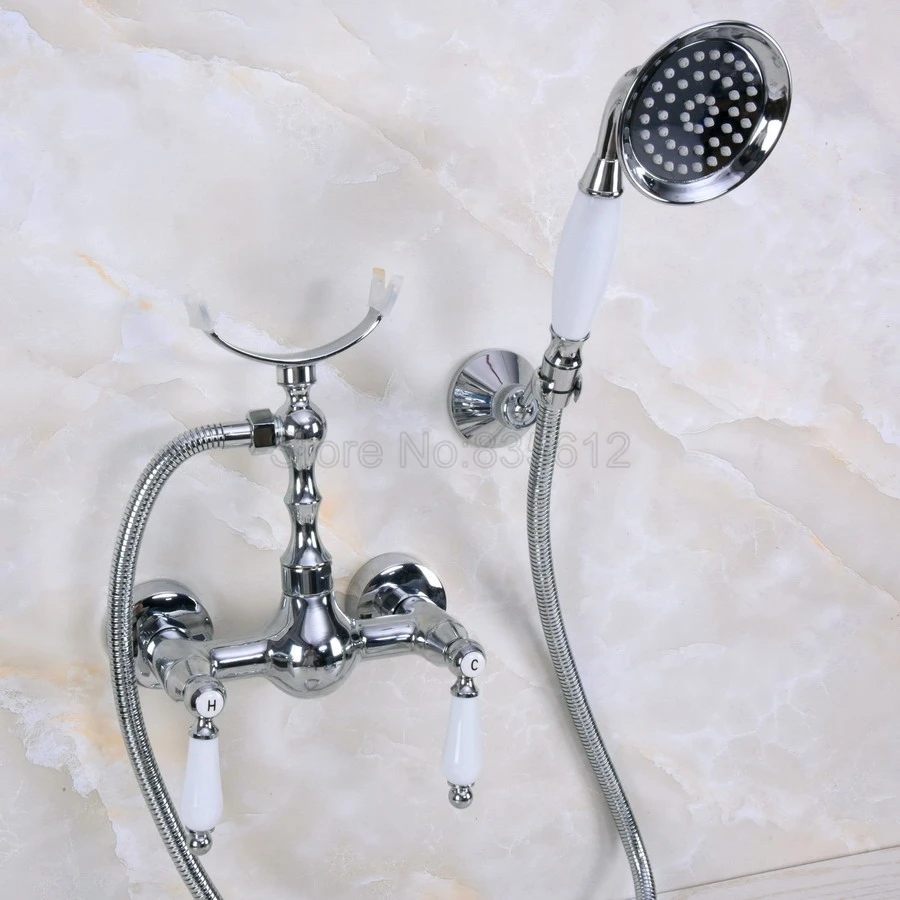 

faucets bathroom bathtub mixer tap faucet with telephone hand shower set Bath & Shower Faucets tna266
