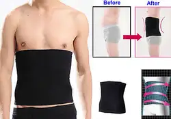 Мужские мужской новый для похудения лифт Body Shaper Пластика Пояс Нижнее белье Талия Поддержка черный