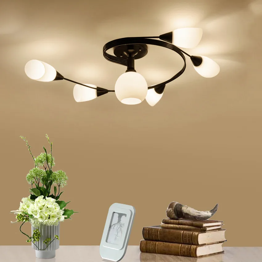 Nordic Modern Living Room Bedroom LED Ceiling Light Simple Creative