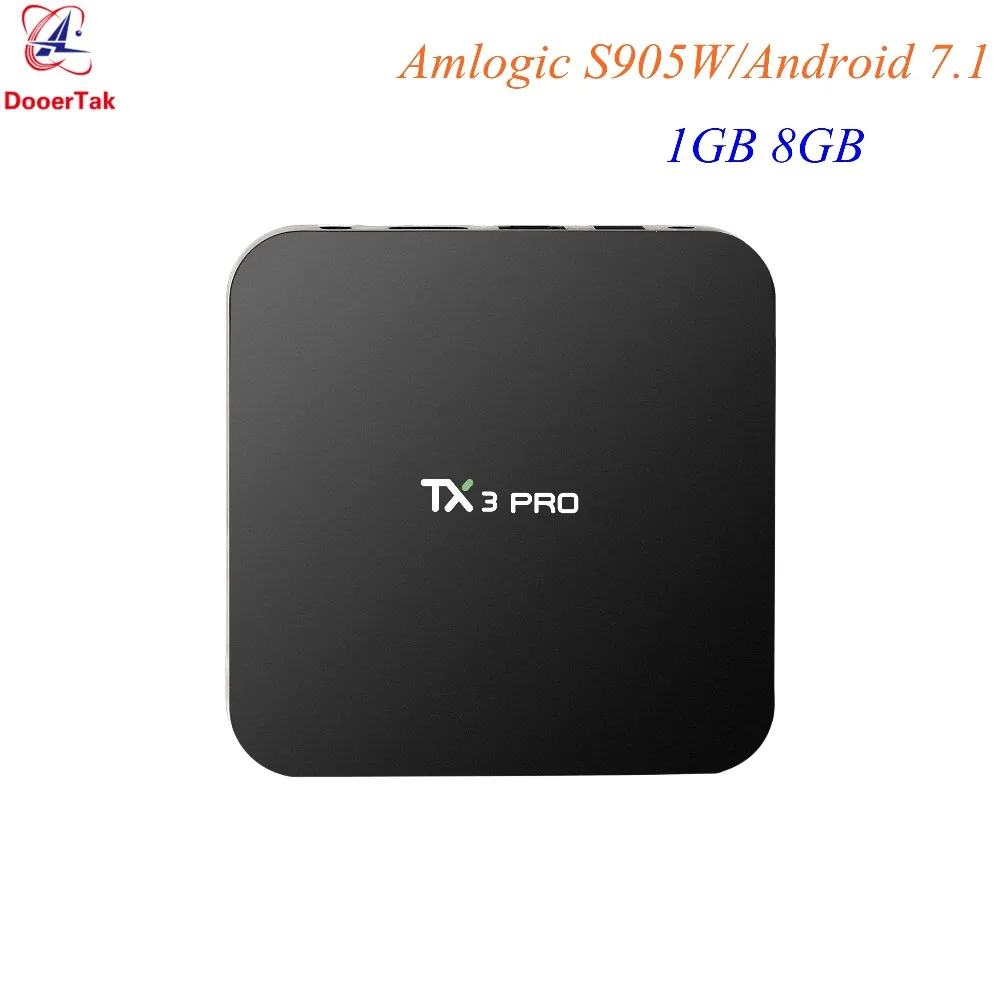 

10PCS Amlogic S905W TX3 Pro TV BOX Android 7.1 4K Quad Core 1G DDR3 8G ROM 2.4G WIFI H.265 VP9 UHD HDMI 2.0 Smart Media Player