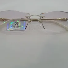 Титан Rimless Очки Рамки Для женщин Близорукость Очки 1.61 ИНДЕКС diamond Резка Цвет объектив леди элегантность Оптический Высокое качество