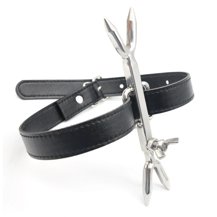 Leather Slave Collar With Stainless Steel Clip Bondage Restraints Harness Bdsm Sex Adult Game