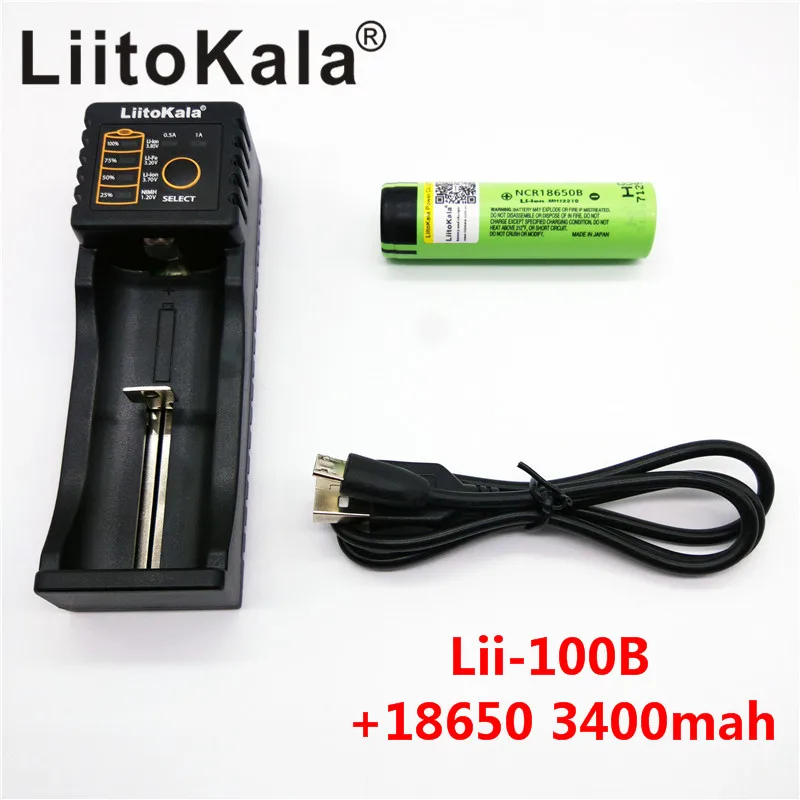 Для 18650 3400mAh 3400 аккумулятор NCR18650B 3,7 V аккумуляторные батареи+ Lii-100B 18650 зарядное устройство