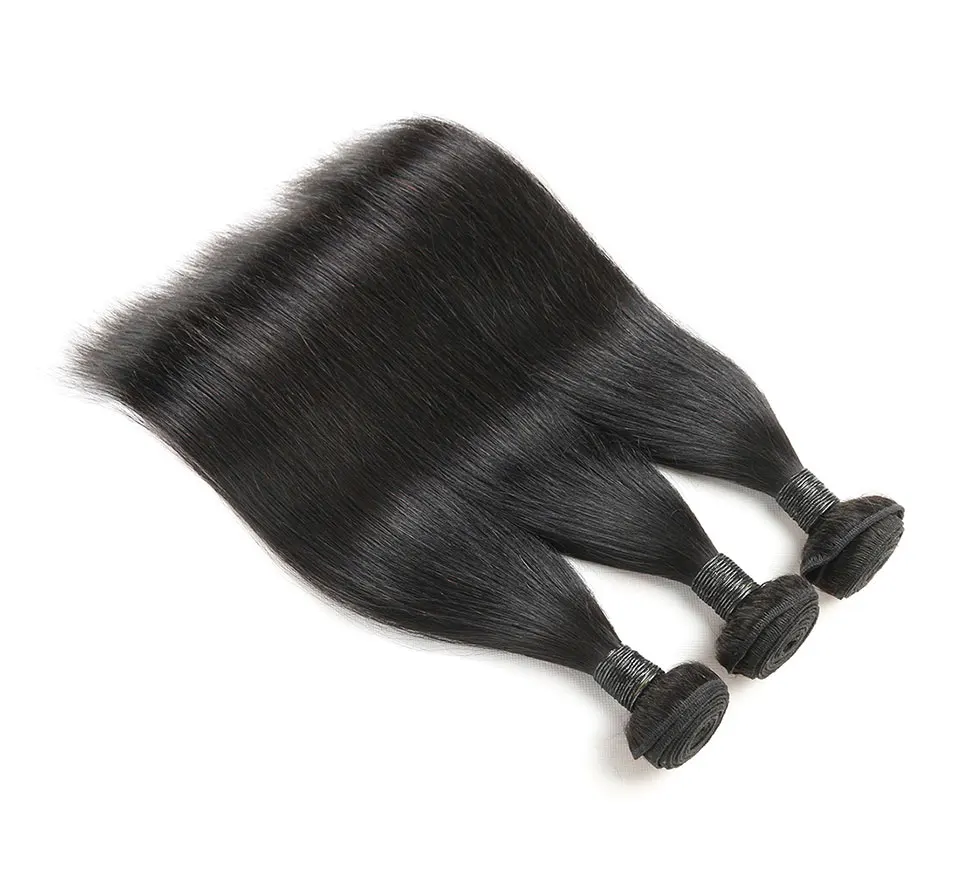 Hair Villa Remy Brazilian Straight Hair 360 Lace Frontal Closure With Bundles 2 3 Human Hair Bundles With Lace Frontal For Salon (5)