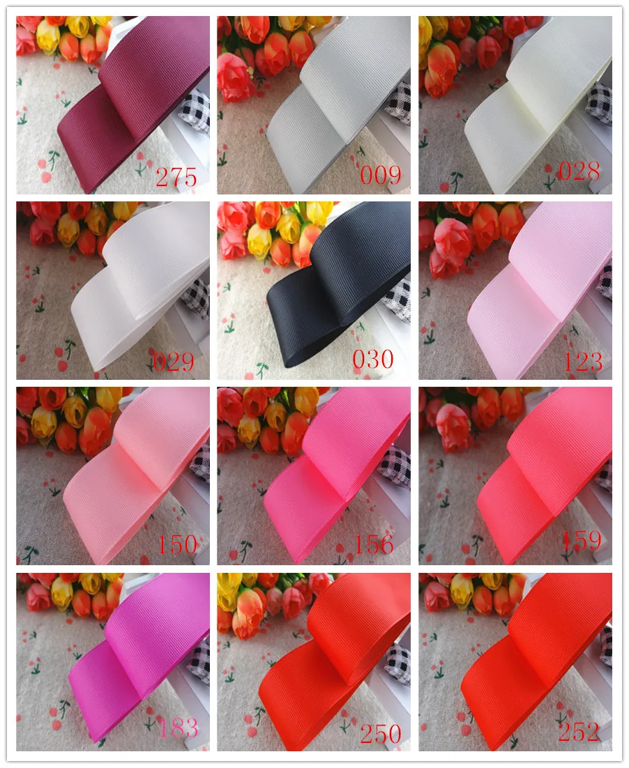 1-1/2 &quot38 мм 50 ярдов сплошной цвет grosgrain ленты Подарочная упаковка DIY материалы
