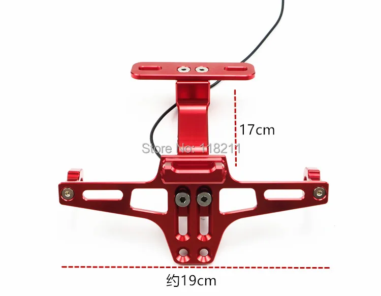 Мотоцикл Регулируемый Алюминиевый номерной знак рамка держатель кронштейн универсальный для Honda Yamaha Kawasaki Suzuki Ktm