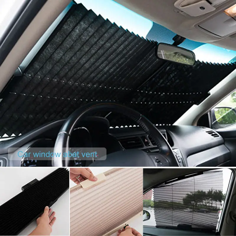

Summer Car Window Sunshade Curtain Black Side Rear Window Sunshade Sun Shade Cover Mesh Visor Shield Windshield Sunshade CSL2017