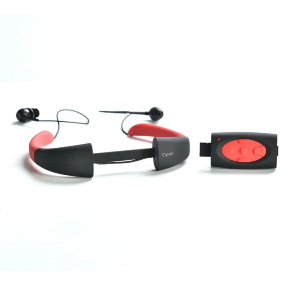  4GB 8GB MP3 Headphone Waterproof Swimming Sport MP3 Music Player Neckband Stereo Earphone Audio Hea