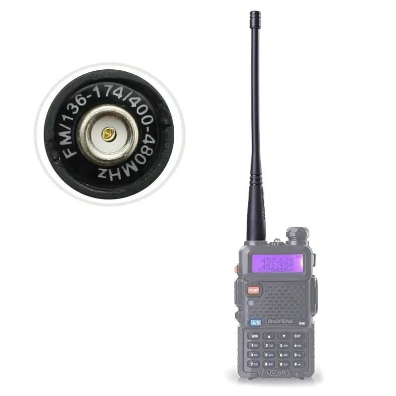 Рация для антенны BaoFeng UV-5R SMA-Female UHF/VHF 136-174/400-520 MHz для UV5R UV-82 GT-3 аксессуары Baofeng