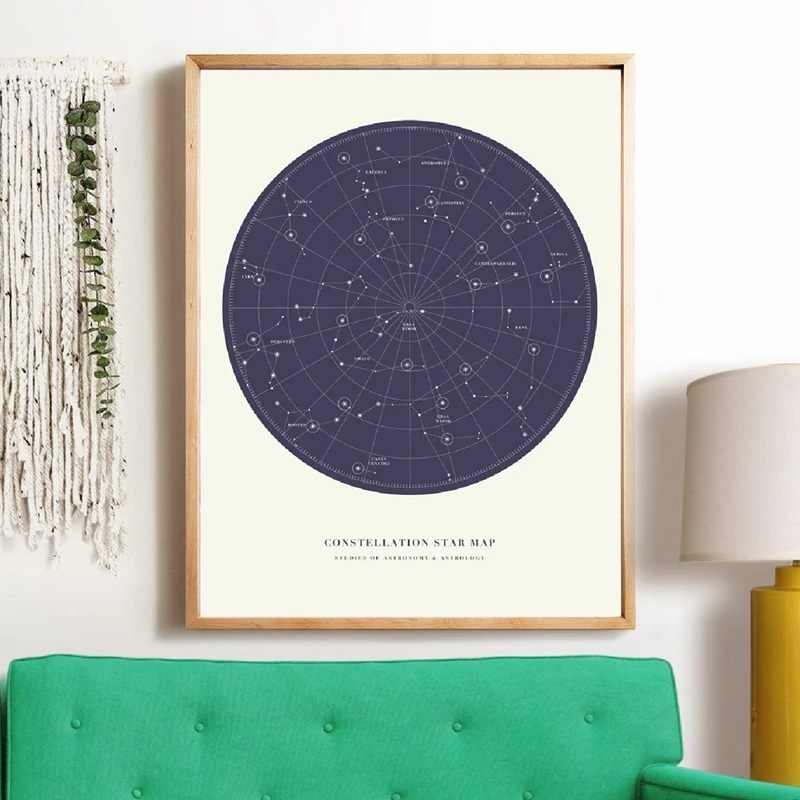 Constellation Wall Art Map Print