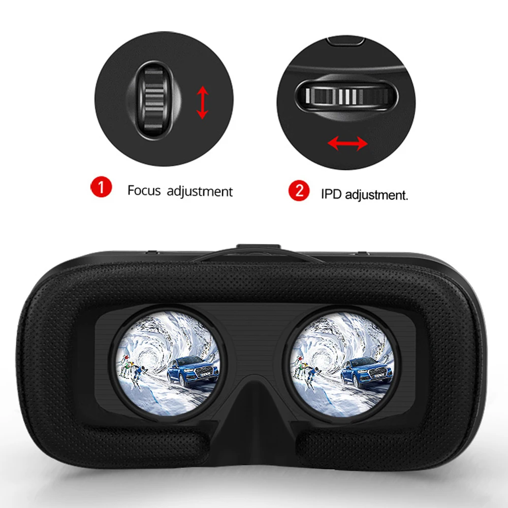 Очки виртуальной реальности VR Shinecon 6 0 шлем VRBOX для 4 3 дюймов с беспроводным