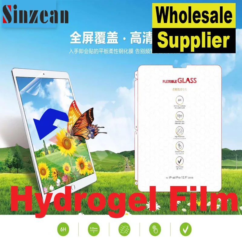 

Sinzean 50pcs For ipad Pro 10.5 inch 3D Full Cover Soft hydrogel film For IPAD Pro 12.9'' inch/mini 4/5 9D Screen Protector Film