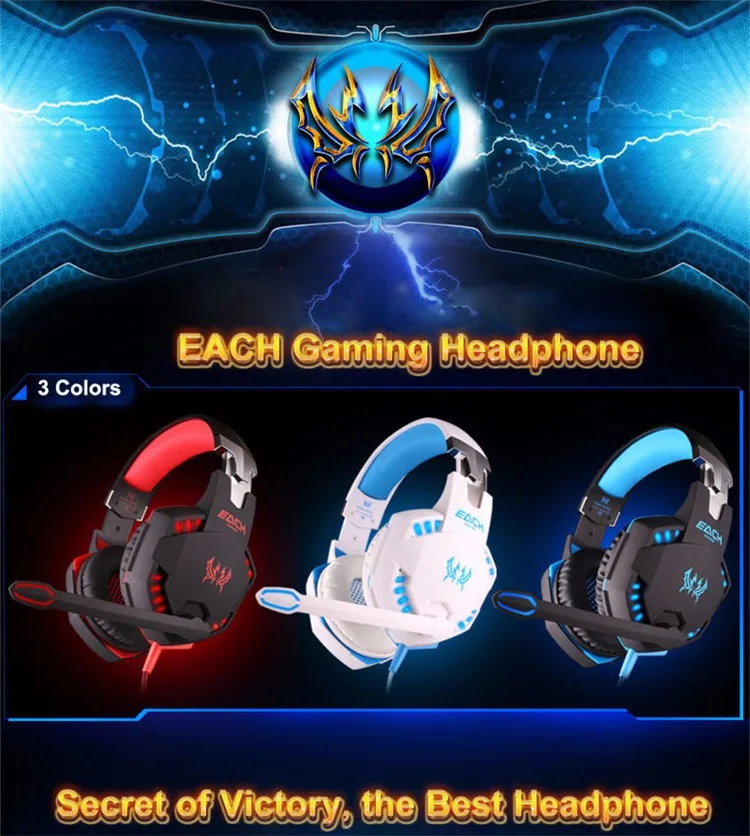 Professional Stereo Hifi Glow Gaming Voice Music Earphones Shake Computer Gamer Headset For PC Game With Microphone (1)