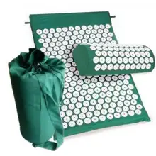 Акупрессура коврик голова шеи назад массаж ног Подушка с подушкой Йога шип коврик анти-стресс Акупунктура Массаж иглой подушка