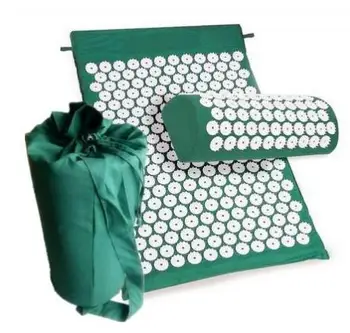 

Acupressure Mat Head Neck Back Foot Massage Cushion With Pillow Yoga Spike Mat Anti-stress Acupuncture Needle Massage Pillow