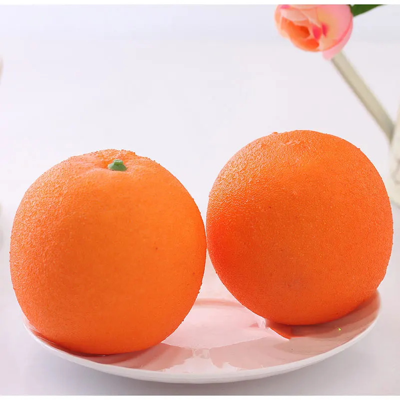 

Artificial Fruit Charms Orange Lifelike Simulation Fake Decorative Props Model Toys Squishy Hotel Family Kitchen Party Plastic