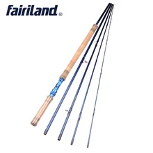 Fairiland 5 секций 11.3ft/3,43 M 7/8# Удочка 206g/7,3 oz IM7 углерода морской, так и в пресной Синий Fly стержень