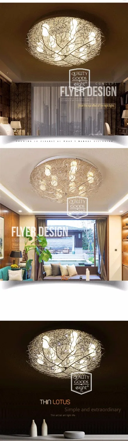 Luzes de Teto Quarto dos Miúdos Modernas Iluminação Casa Luminárias Sala Estar Lâmpadas Ninho Pássaro Teto Led 10 High Quality lampara techo led