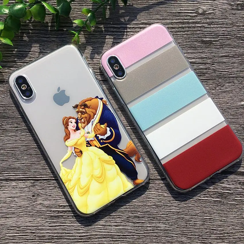 Печатные прозрачный Fundas чехол для iPhone X 10 6 S силиконовый Apple 8 Plus мягкий телефона