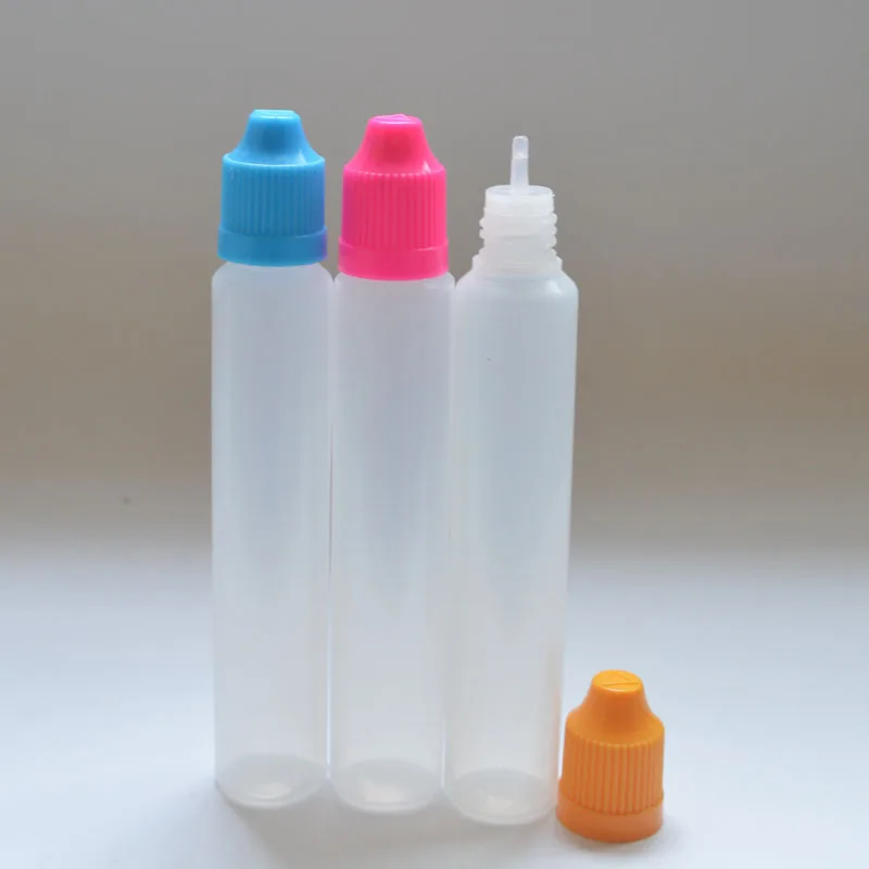 

1600pcs Long Slim Soft PE Empty 30ml Pen Shape Plastic Bottle With Colorful Cap E-Liquid Dropper Bottle Free Shipping