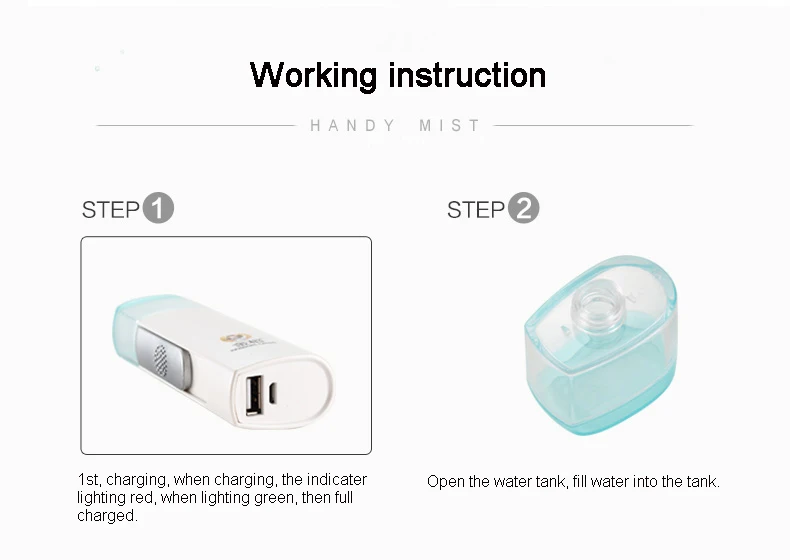 Мини USB удобный Пароварка для лица, нано туман, портативный распылитель для путешествий, увлажнение, спа-Ингалятор, инструменты для ухода за лицом, устройство для красоты