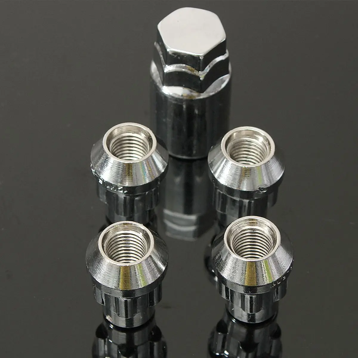 

12*1.5mm Alloy Carbon Steel Wheel Lock Nuts Engraving Safety Screws and Anti-theft Key