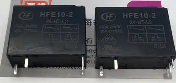 

10PCS HFE10-2 Magnetic latching relay HFE10-2-24-HT-L2 dual coil with manual switch a set of normally open 50A