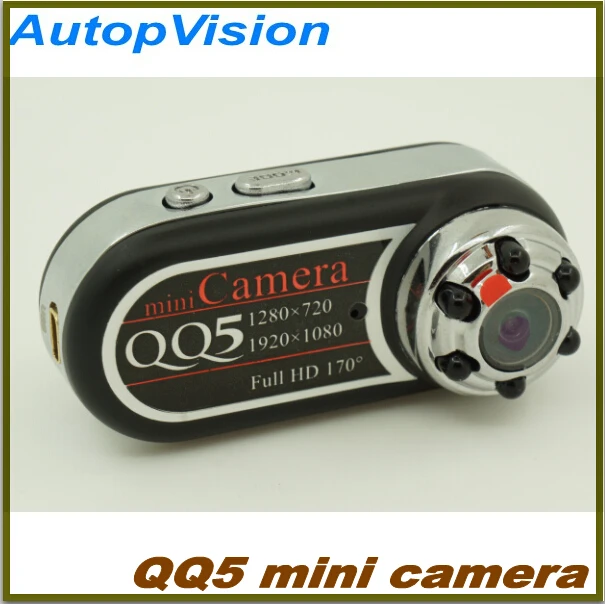 

QQ5 Full HD 1080P Mini Camera Camcorder 170 degrees wide angle IR Night Vision 5pcs free shipping
