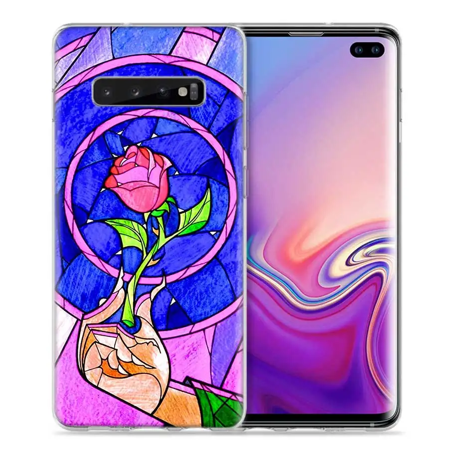 Красавица и чудовище чехол для Samsung Galaxy S8 S9 S10 5G S10e S7 Note 8, 9, 10, J4 J6 плюс J5 J8 J3 силиконовые Роскошные Чехлы для телефона