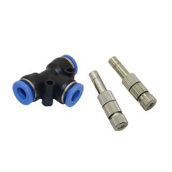 

5-15bar 6mm Atomization Misting Fog Nozzle With Filter 6mm Slip Lock Quick Connectors Garden Irrigation Sprinklers 1 Pcs