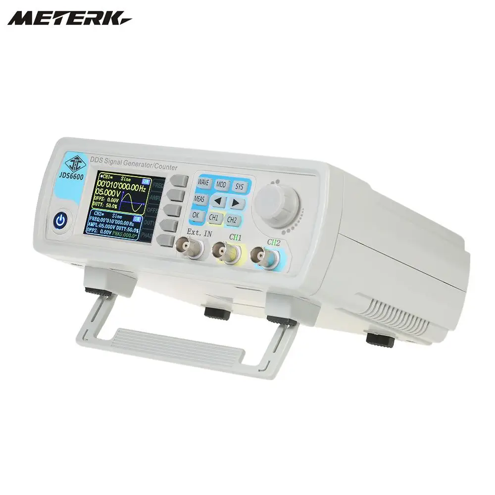 

Digital Dual-channel DDS Function Signal Generator Arbitrary Waveform Pulse 1Hz-100MHz Frequency Meter 200MSa/s 40MHz