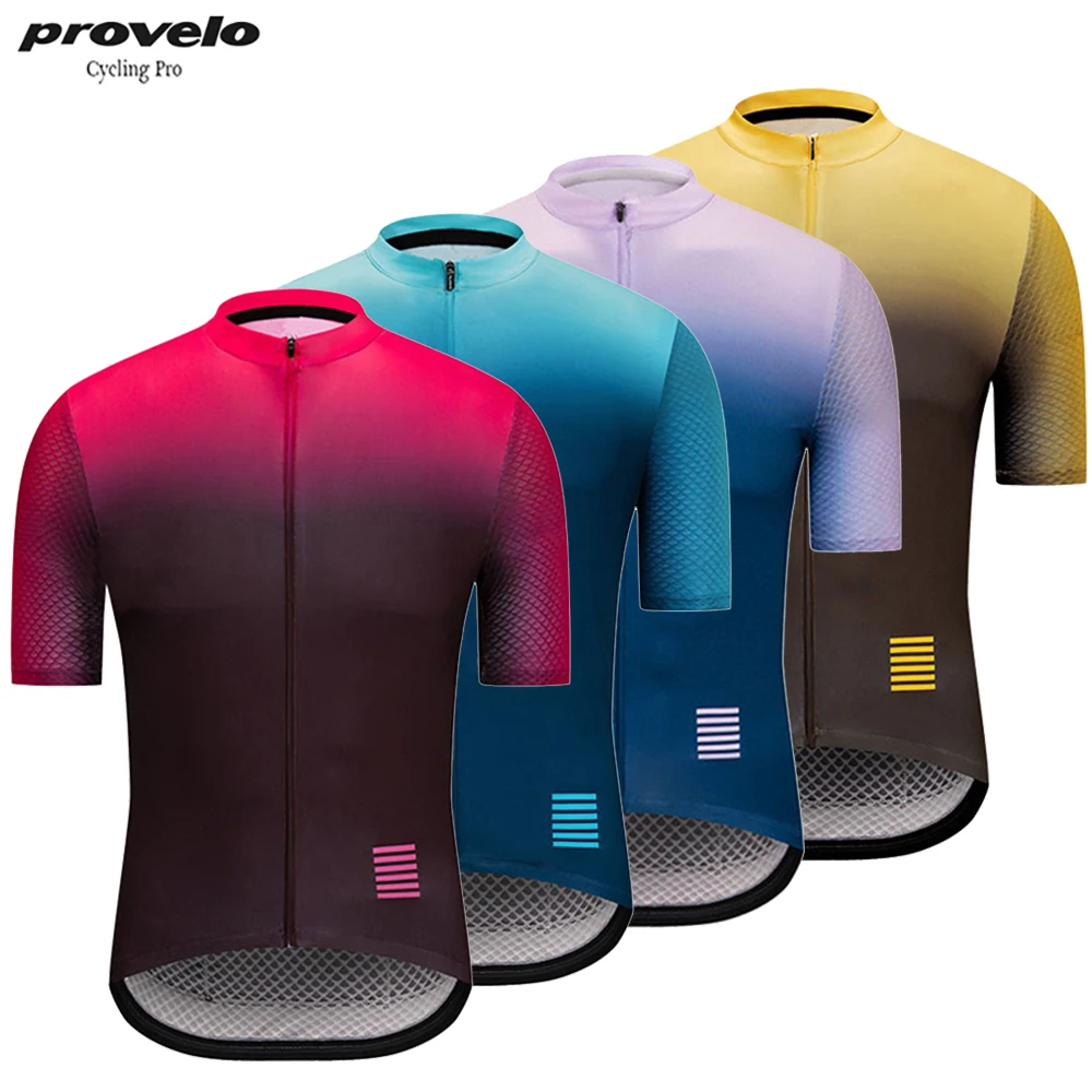 

Provelo Better Top Quality Pro Team Cycling Jerseys Short Sleeve Bicycle Gear Race Fit Cut Fast Speed Road Bicycle Top Jersey