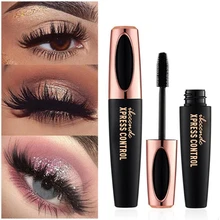 4D шелковое волокно Тушь для ресниц Водостойкая тушь для ресниц для наращивания черные толстые удлиняющие ресницы Косметика для макияжа