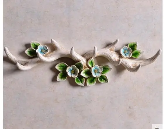  European style decorative wall hanging hook antlers creative coat rack row hook bedroom wall decora - 32816826993